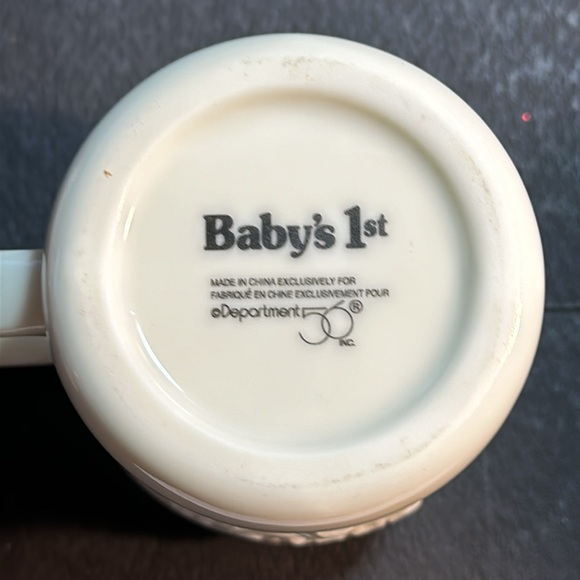 Department 56, Baby's 1st porcelain 3D mug. - Picture 5 of 7